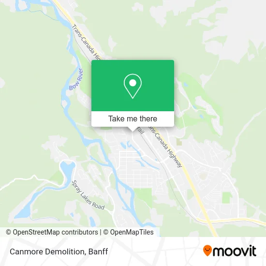 Canmore Demolition map