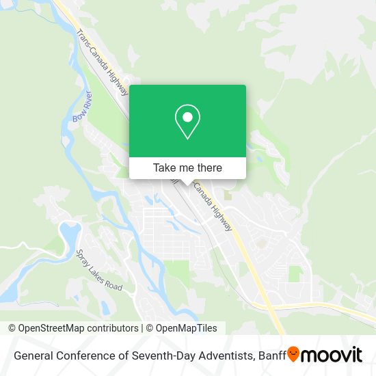General Conference of Seventh-Day Adventists map