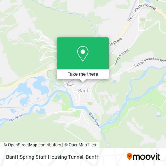Banff Spring Staff Housing Tunnel map