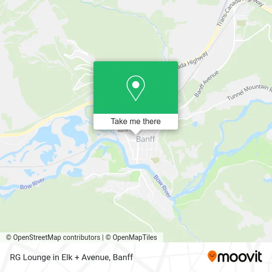RG Lounge in Elk + Avenue map
