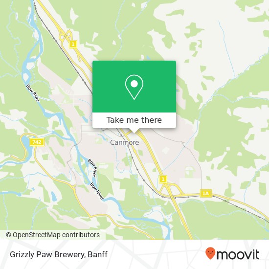 Grizzly Paw Brewery map