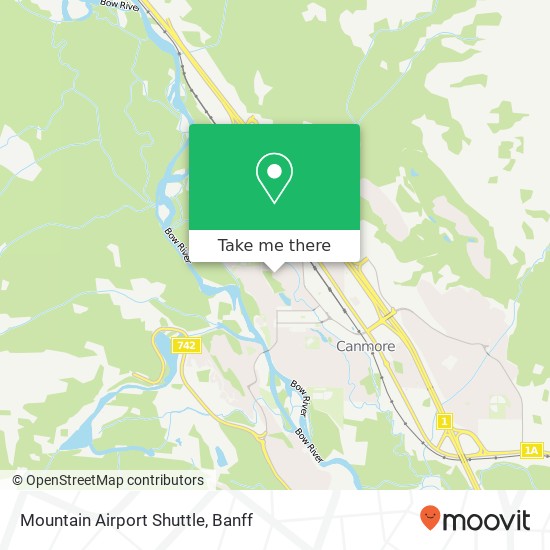 Mountain Airport Shuttle map