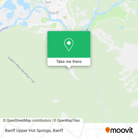 Banff Upper Hot Springs map