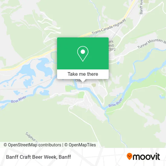 Banff Craft Beer Week map