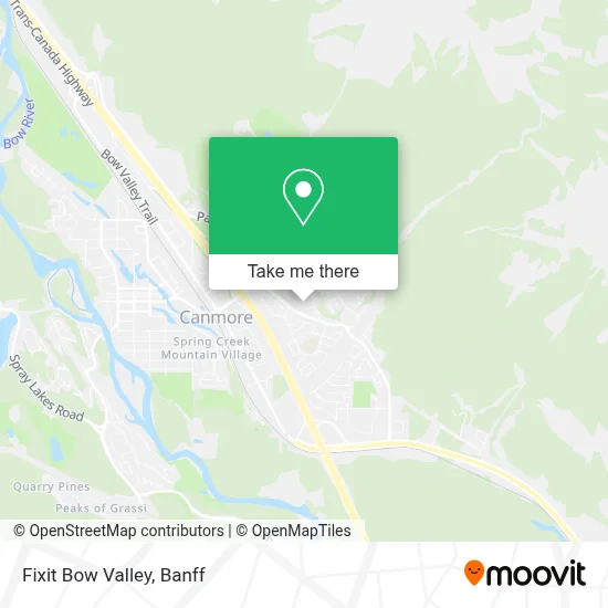 Fixit Bow Valley map