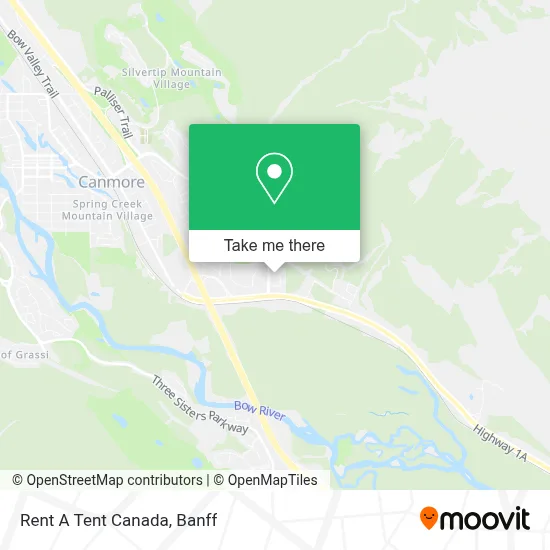 Rent A Tent Canada map