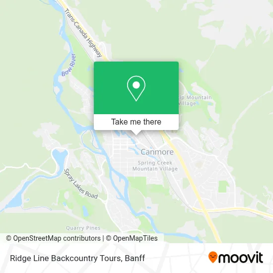Ridge Line Backcountry Tours map