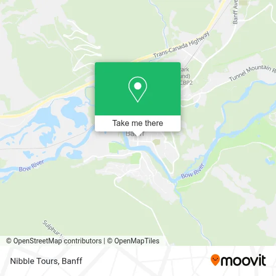 Nibble Tours map