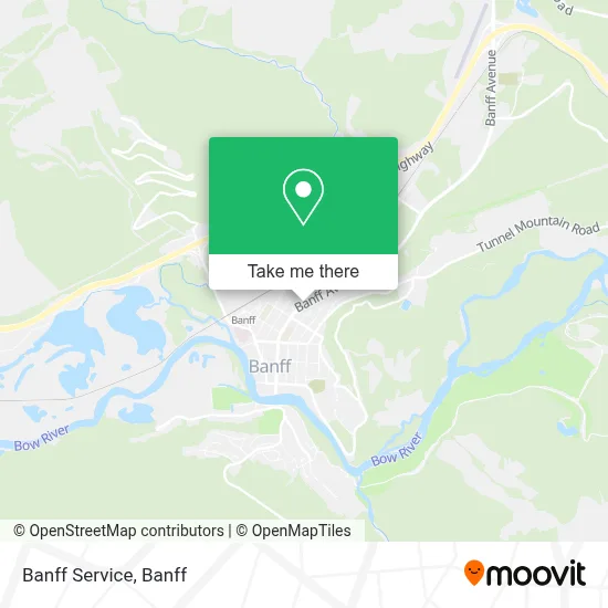 Banff Service map