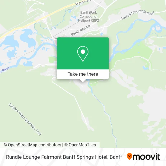 Rundle Lounge Fairmont Banff Springs Hotel map