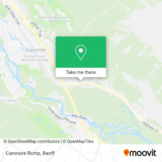 Canmore Rcmp map