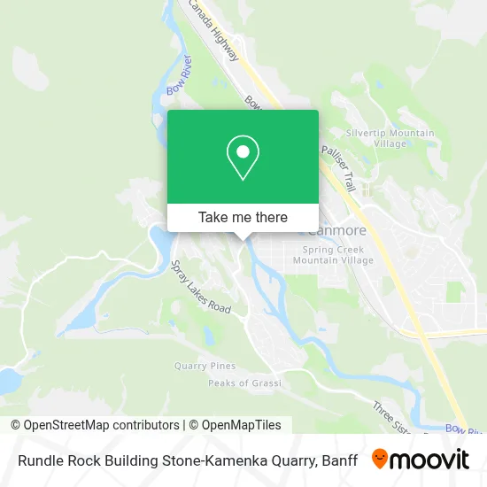 Rundle Rock Building Stone-Kamenka Quarry map