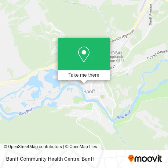 Banff Community Health Centre map