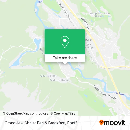 Grandview Chalet Bed & Breakfast map