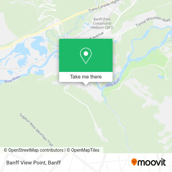 Banff View Point map