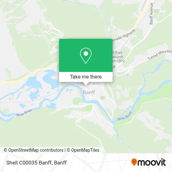 Shell C00035 Banff map