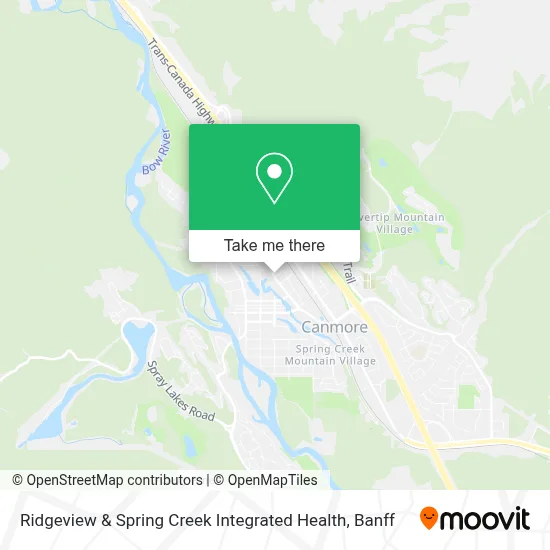 Ridgeview & Spring Creek Integrated Health map