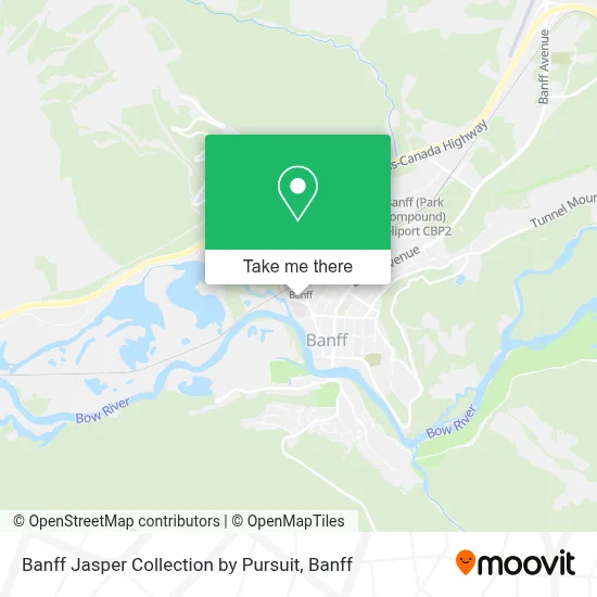 Banff Jasper Collection by Pursuit map