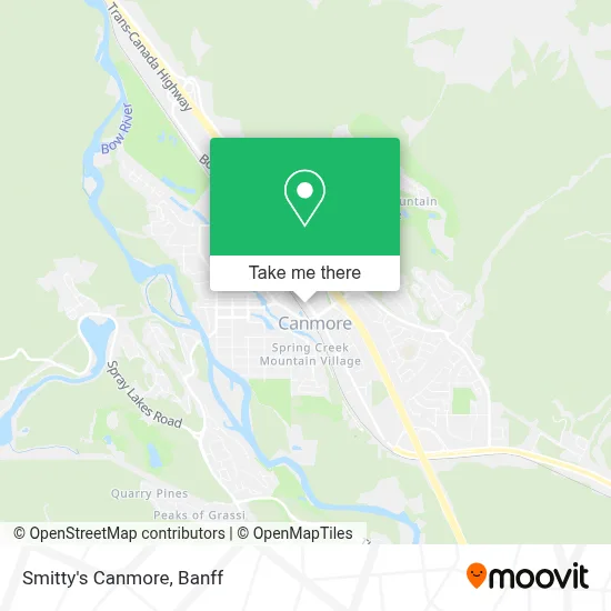 Smitty's Canmore map