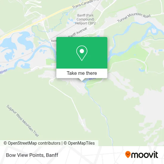 Bow View Points map