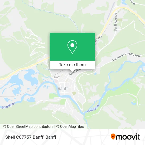 Shell C07757 Banff map