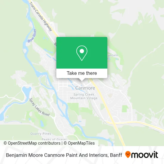Benjamin Moore Canmore Paint And Interiors map