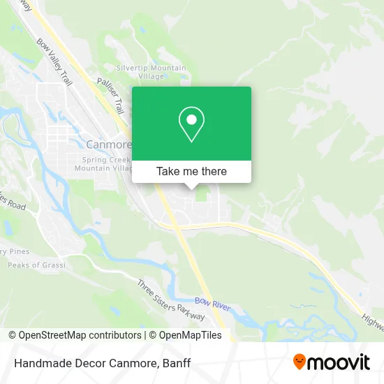 Handmade Decor Canmore map