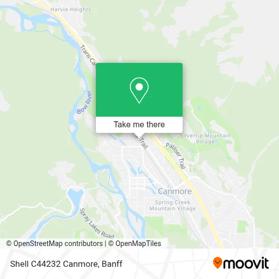 Shell C44232 Canmore map