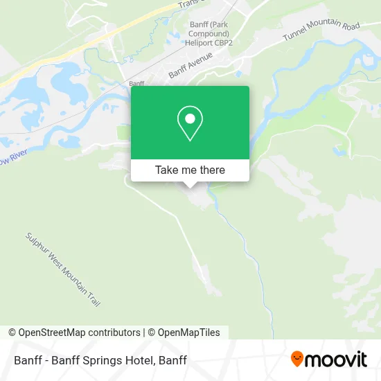 Banff - Banff Springs Hotel map