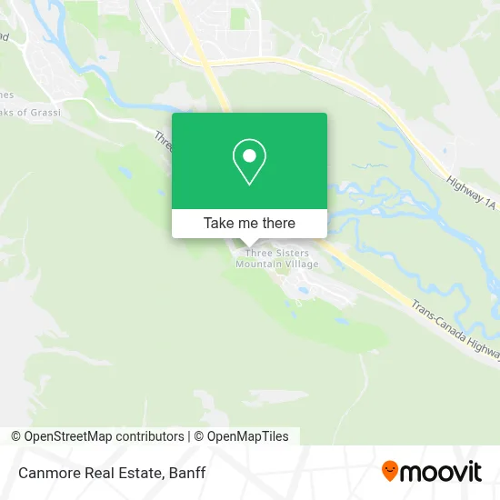 Canmore Real Estate map