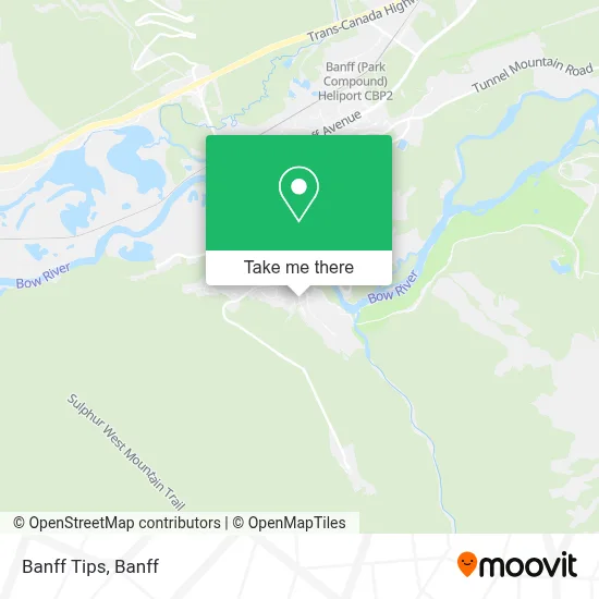 Banff Tips map