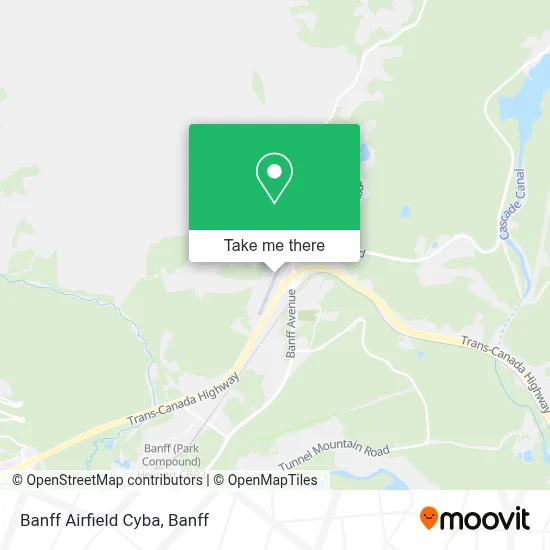 Banff Airfield Cyba map