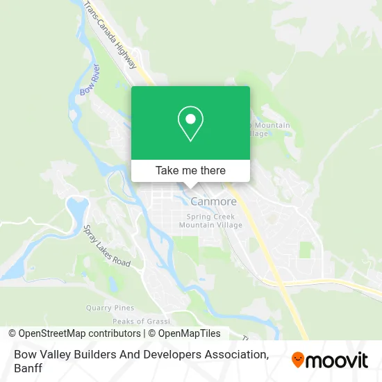 Bow Valley Builders And Developers Association map