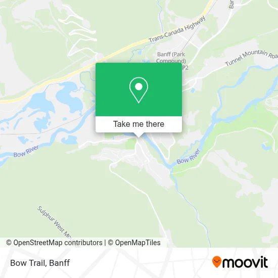 Bow Trail map