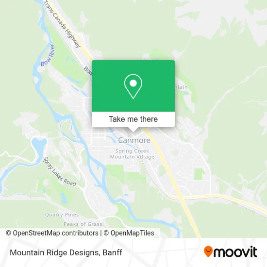 Mountain Ridge Designs map