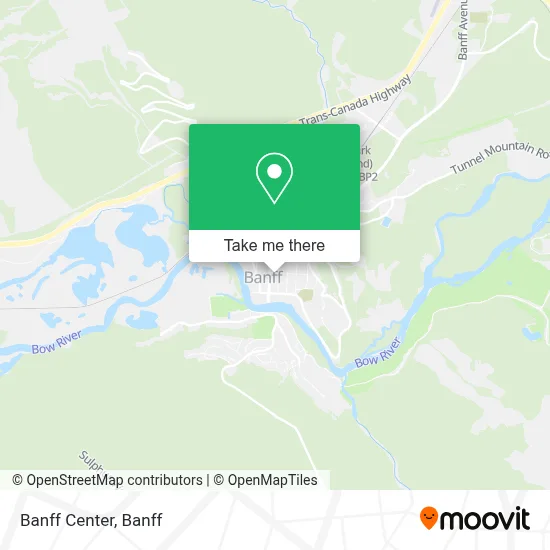 Banff Center map