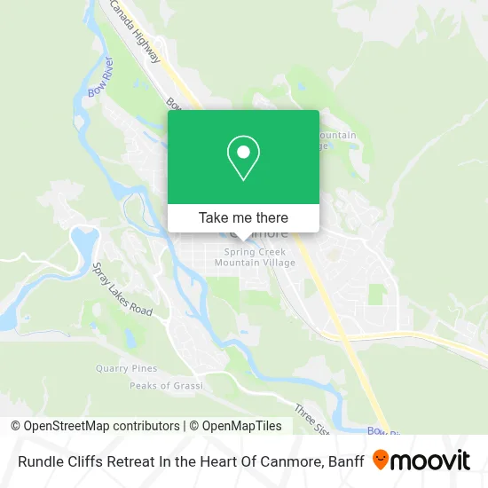 Rundle Cliffs Retreat In the Heart Of Canmore map