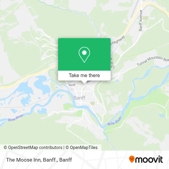 The Moose Inn, Banff. map