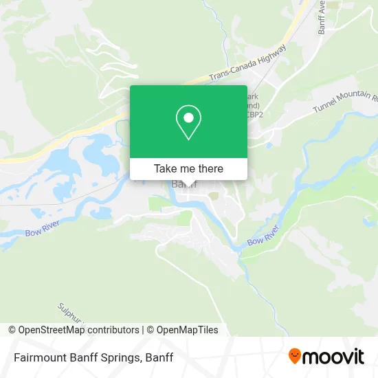 Fairmount Banff Springs map