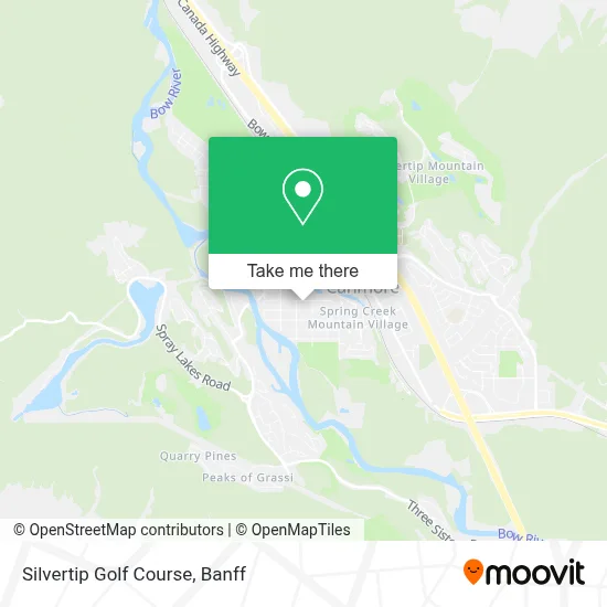 Silvertip Golf Course map