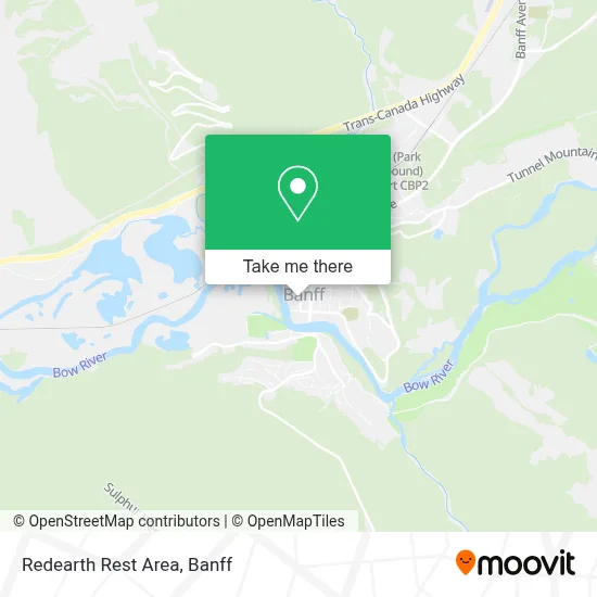 Redearth Rest Area map