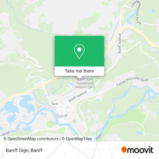 Banff Sign map