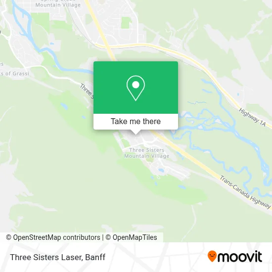 Three Sisters Laser map