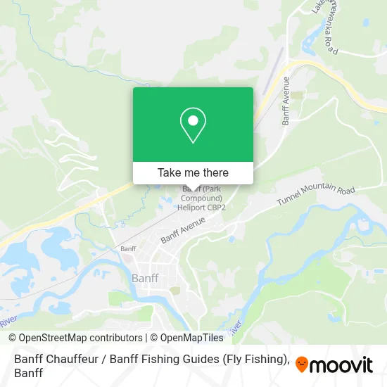 Banff Chauffeur / Banff Fishing Guides (Fly Fishing) map