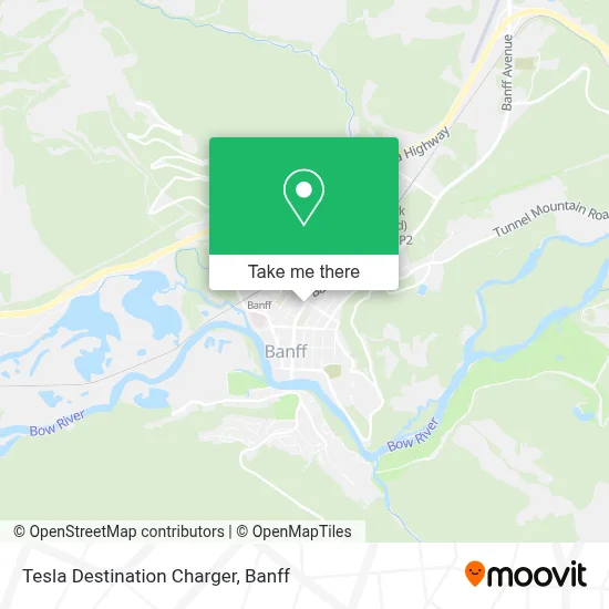 Tesla Destination Charger map