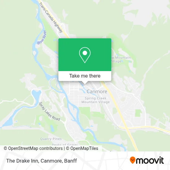 The Drake Inn, Canmore map