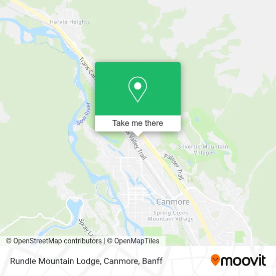 Rundle Mountain Lodge, Canmore map