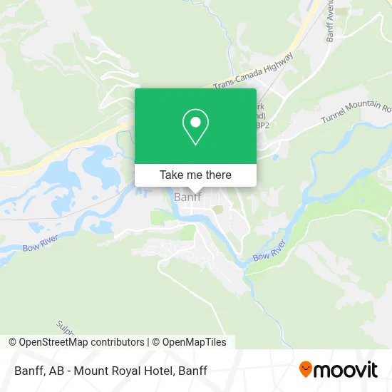 Banff, AB - Mount Royal Hotel map