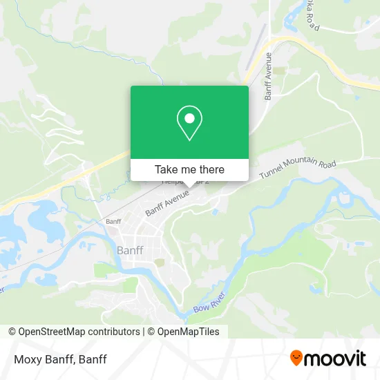 Moxy Banff map