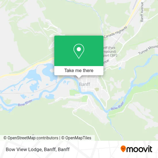 Bow View Lodge, Banff map